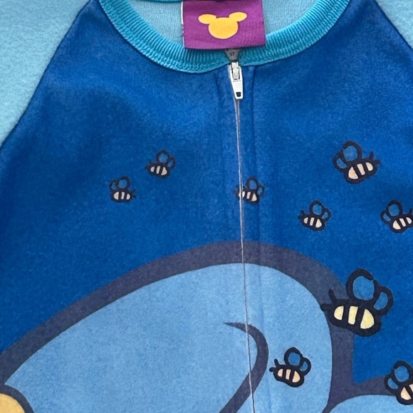 Vintage Disney Winnie the Pooh Blue Kids One Piece - Picture 3 of 3